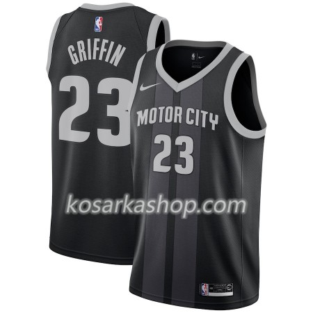 Dres Detroit Pistons Blake Griffin 23 Nike 2018-19 City Edition Crna Plava Swingman